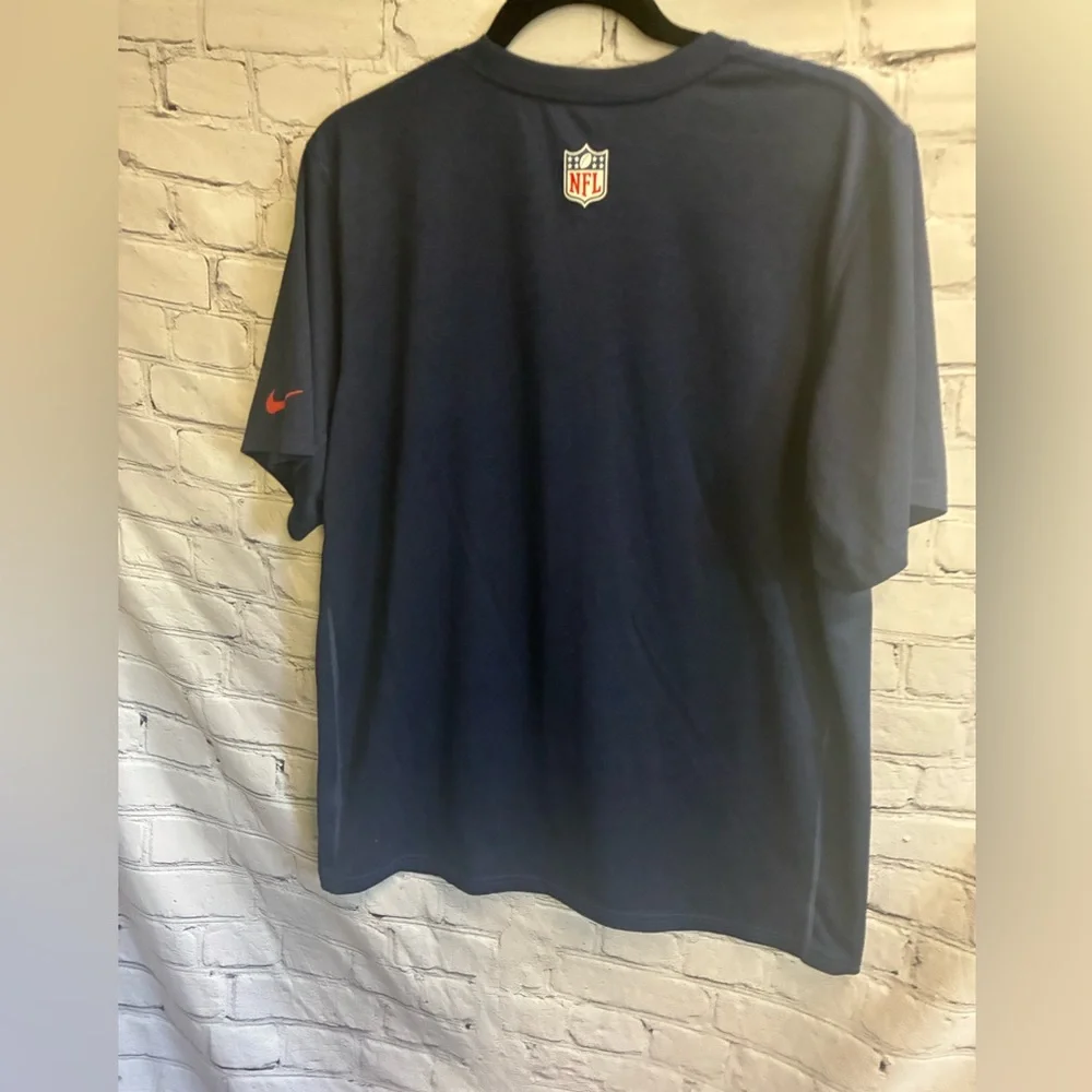 Nike NFL On Field Dri Fit New England‎ Patriots Mens Large Blue Football T Shirt